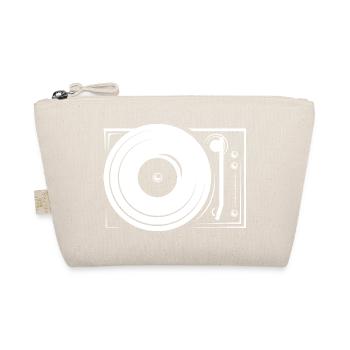 turntable platten DJ music hip hop icon Symbol - Bio-Täschchen - Natur - Vorne