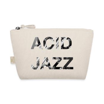 Acid Jazz Music Black White Typografie Modern - Bio-Täschchen - Natur - Vorne