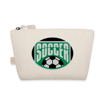 Soccer Hobby Sport Schild - Bio-Täschchen - Natur - Vorne