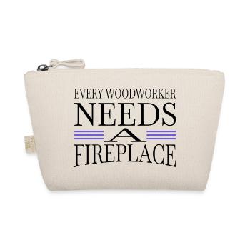 apprentice forest work construction carpenter - Bio-Täschchen - Natur - Vorne