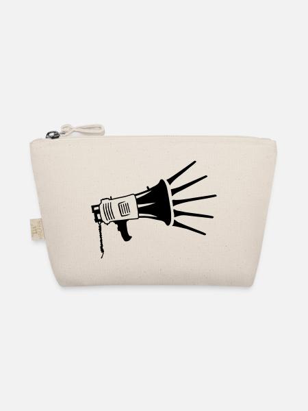 Lautsprecher Propaganda Megafon Symbol - Bio-Täschchen - Natur - Vorne