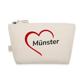 Münster with Heart - My City - I Love - Organic Pouch - nature - Front