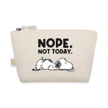 Peanuts Snoopy Nope Not Today Bürohumor - Bio-Täschchen - Natur - Vorne