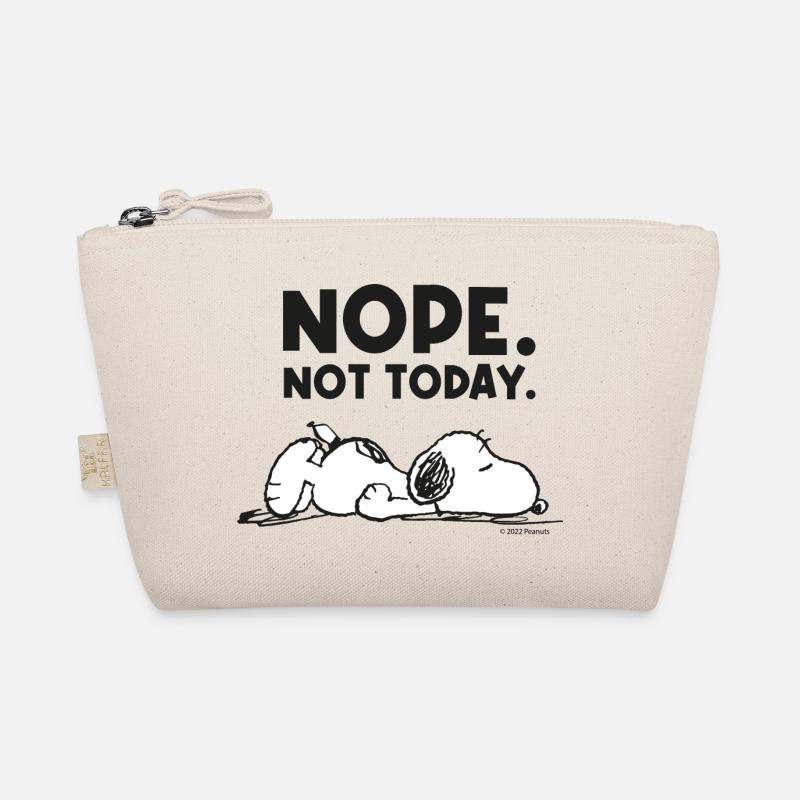 Peanuts Snoopy Nope Not Today Bürohumor - Bio-Täschchen - Natur