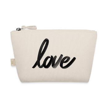 Love Lettering - Organic Pouch - nature - Front