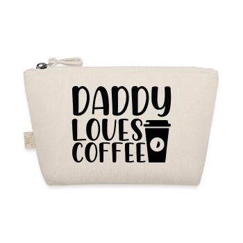 Papa adore le café - Trousse biologique - nature - Devant