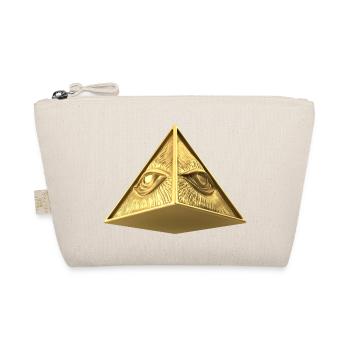 Eye of Providence - allsehendes Auge Pyramid - Bio-Täschchen - Natur - Vorne