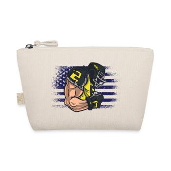 American Football Trikot USA Flagge - Bio-Täschchen - Natur - Vorne