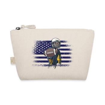 American Football Trikot USA Flagge - Bio-Täschchen - Natur - Vorne
