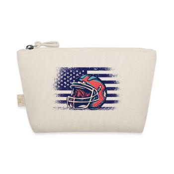 American Football Trikot USA Flagge - Bio-Täschchen - Natur - Vorne