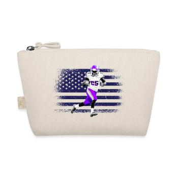 American Football Trikot USA Flagge - Bio-Täschchen - Natur - Vorne