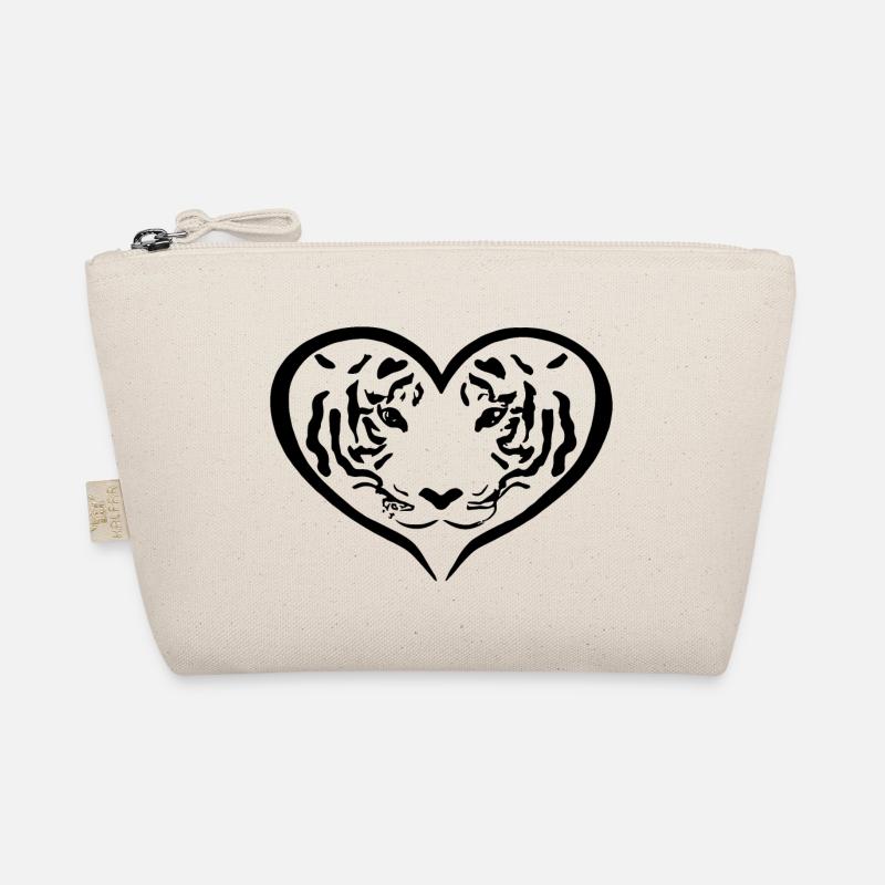 Tiger Heart Gift Idea Tiger Lovers Organic Pouch