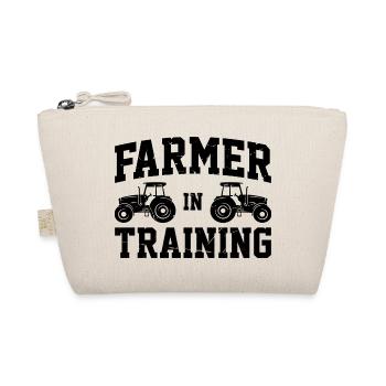 Farmer In Training Farming Agriculture Tractor Dri - Bio-Täschchen - Natur - Vorne