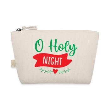 Holly night - Christmas party - Organic Pouch - nature - Front