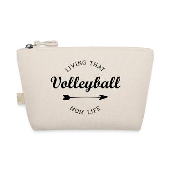 volleyball mom life - Organic Pouch - nature - Front