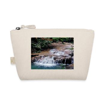 Drawing of Provence - Small river waterfall - Organic Pouch - nature - Front