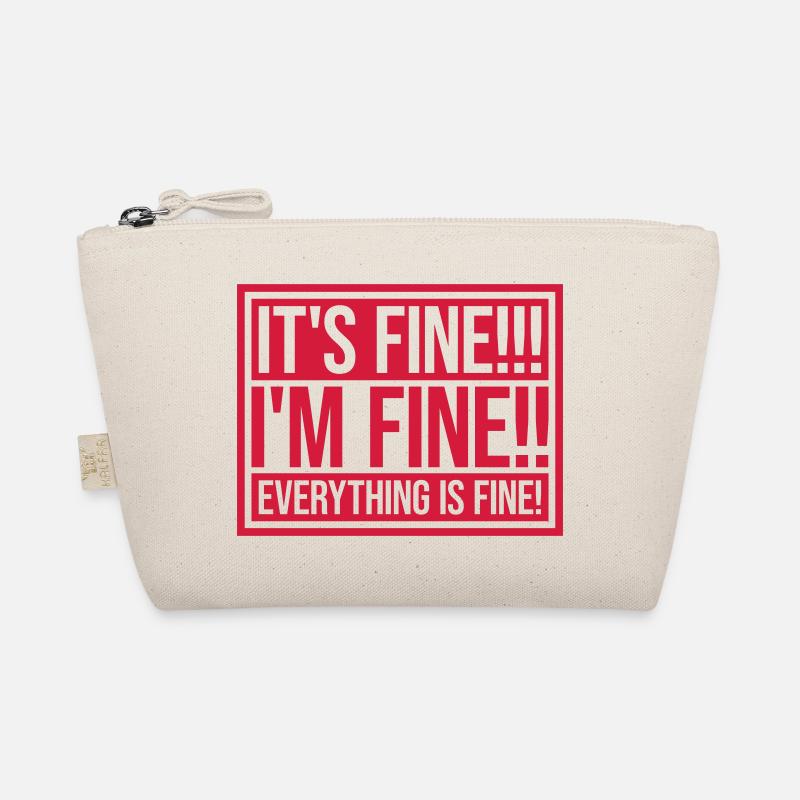 everything is fine Zitat Bio-Täschchen