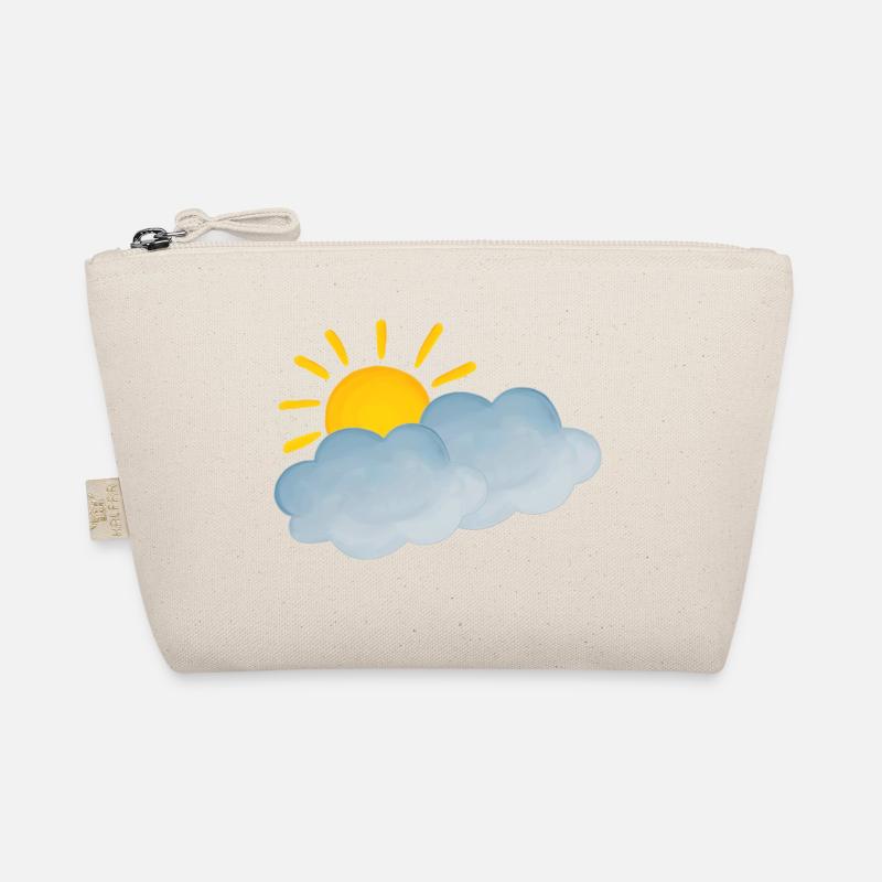 Slightly cloudy, weather symbol Organic Pouch
