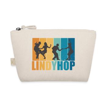 Lindy Hop Vintage Retro Dancer Lindyhop Gift - Organic Pouch - nature - Front