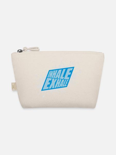 Inspirez expirez Yoga citation - Trousse biologique - nature - Devant