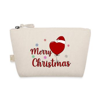 Joyeux cœur de Noël - Trousse biologique - nature - Devant