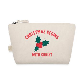 Christmas Begins With Christ branche de gui - Trousse biologique - nature - Devant