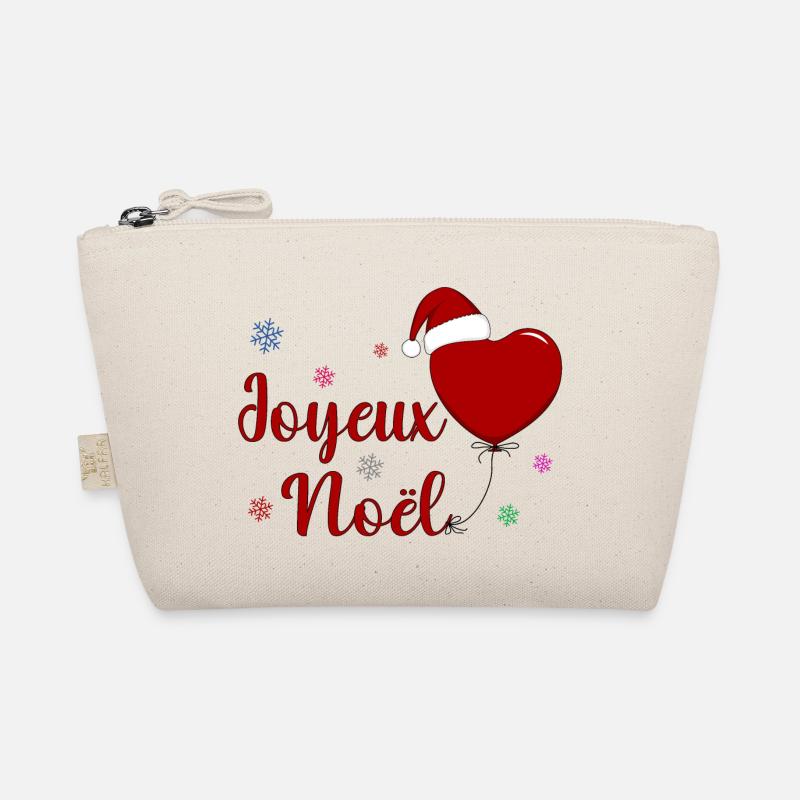 Joyeux Noel Weihnachtsfeier Frankreich Bio-Täschchen