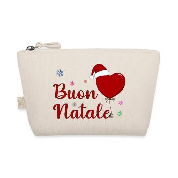 Buon Natale Weihnachtsfeier Italien - Bio-Täschchen - Natur - Vorne