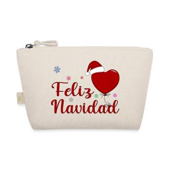 Feliz Navidad Weihnachtsfeier Spanien - Bio-Täschchen - Natur - Vorne