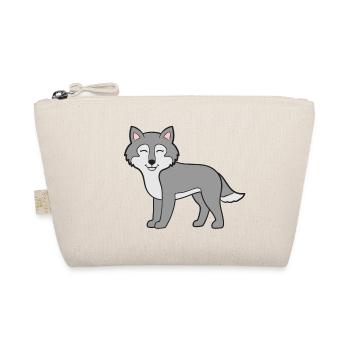 Wolf Wolves - Organic Pouch - nature - Front