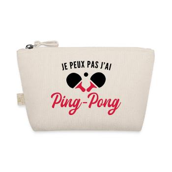 je peux pas j ai ping-pong - Trousse biologique - nature - Devant