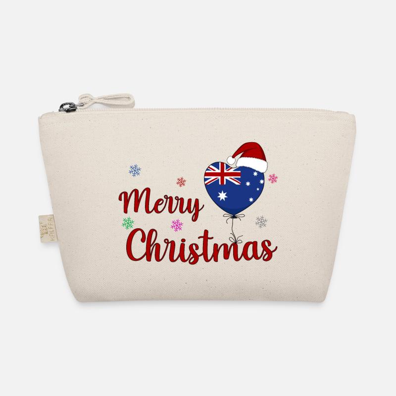 Merry Christmas Australia - Bio-Täschchen - Natur