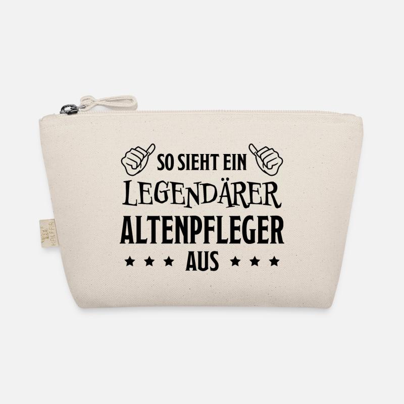 Altenpfleger Lustiger Spruch Altenpfleger Geschenk - Bio-Täschchen - Natur