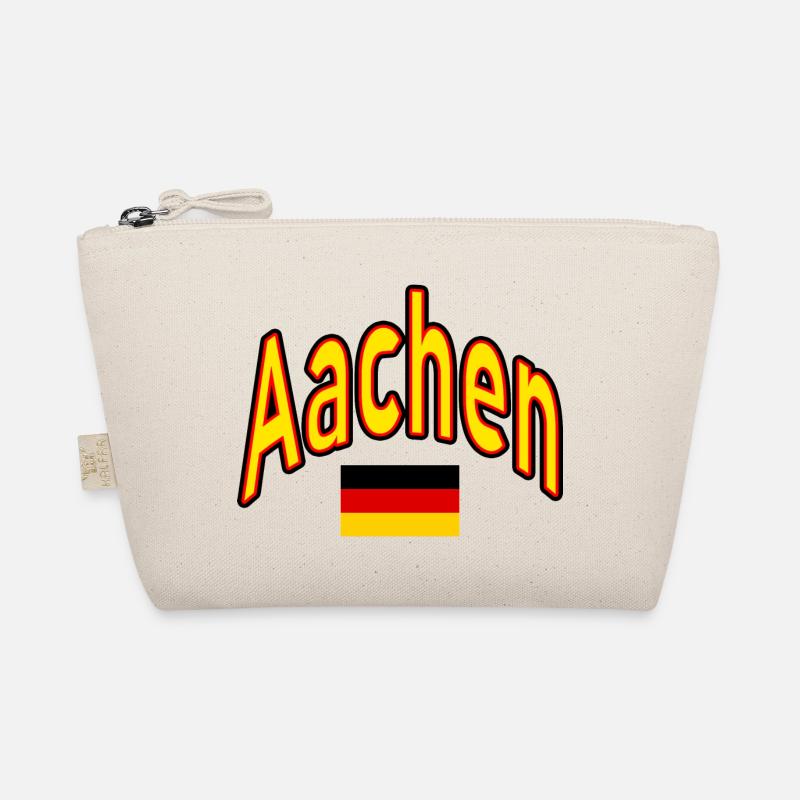 Aachen germany flag Organic Pouch