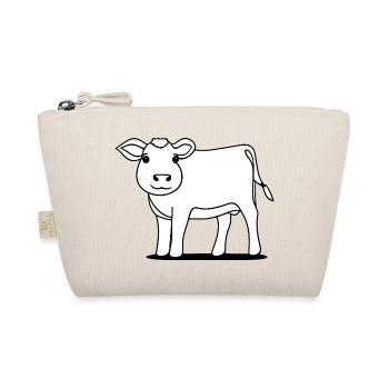 cow cute animal farm animals funny cows new 11 - Organic Pouch - nature - Front