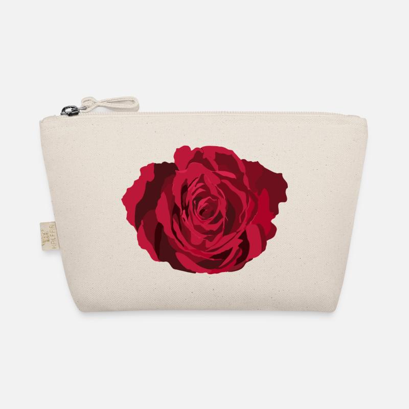 Rote Rose Bio-Täschchen