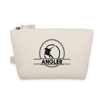 Angler - Schwarz - Bio-Täschchen - Natur - Vorne