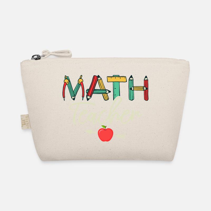 Math Teacher Student School Education Organic Pouch