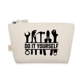 Do It Yourself Car lover Mechanic Vehicle Technici - Organic Pouch - nature - Front