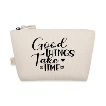 Good Things Take Time - Bio-Täschchen - Natur - Vorne