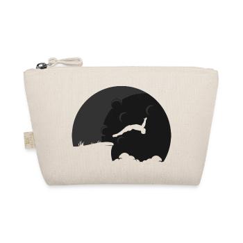 Retro Graphic Cliff Diver Cliff Diving Tombstoning - Organic Pouch - nature - Front
