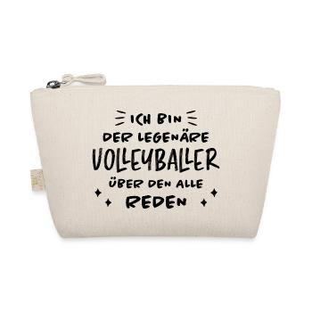 Volleyball Lustige Spruch Beachvolleyball Geschenk - Bio-Täschchen - Natur - Vorne