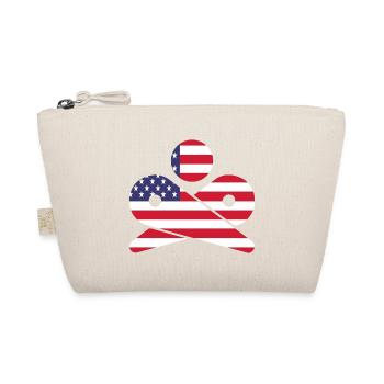 Retro Flipperautomat USA amerikanische Flagge - Bio-Täschchen - Natur - Vorne