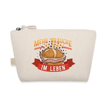 Mehr brauche ich nicht Leberkäse Brötchen - Bio-Täschchen - Natur - Vorne