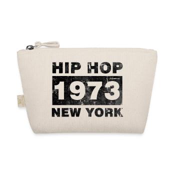 HIP HOP 1973 NEW YORK SCHWARZ - Bio-Täschchen - Natur - Vorne