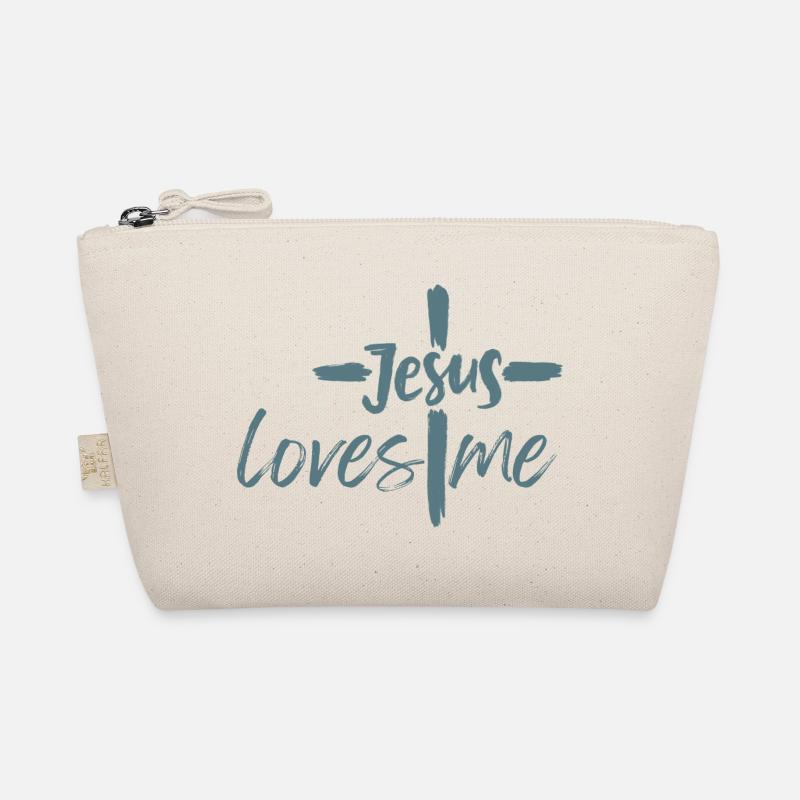 Jesus liebt mich - Bio-Täschchen - Natur
