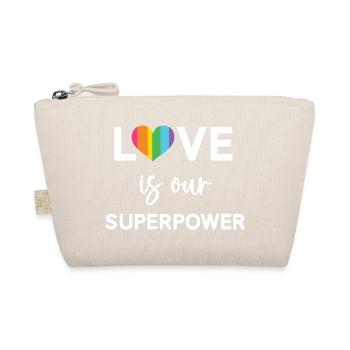 Pride Month - LGBTQ+ Love is Our Superpower - Organic Pouch - nature - Front
