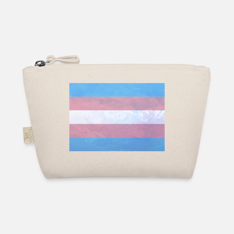 Trans Pride Flag - Organic Pouch - nature
