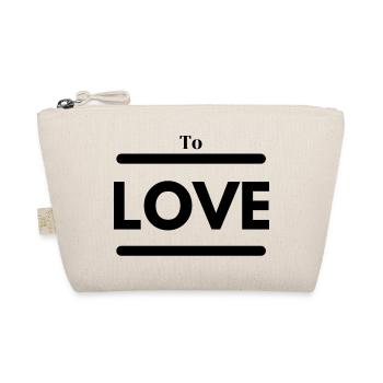 To LOVE couple T-shirt design - Organic Pouch - nature - Front