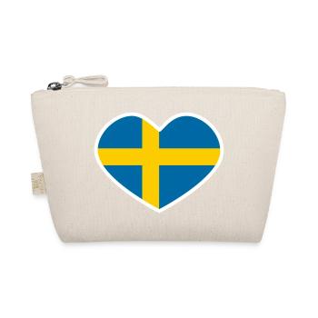 Sweden heart - Organic Pouch - nature - Front